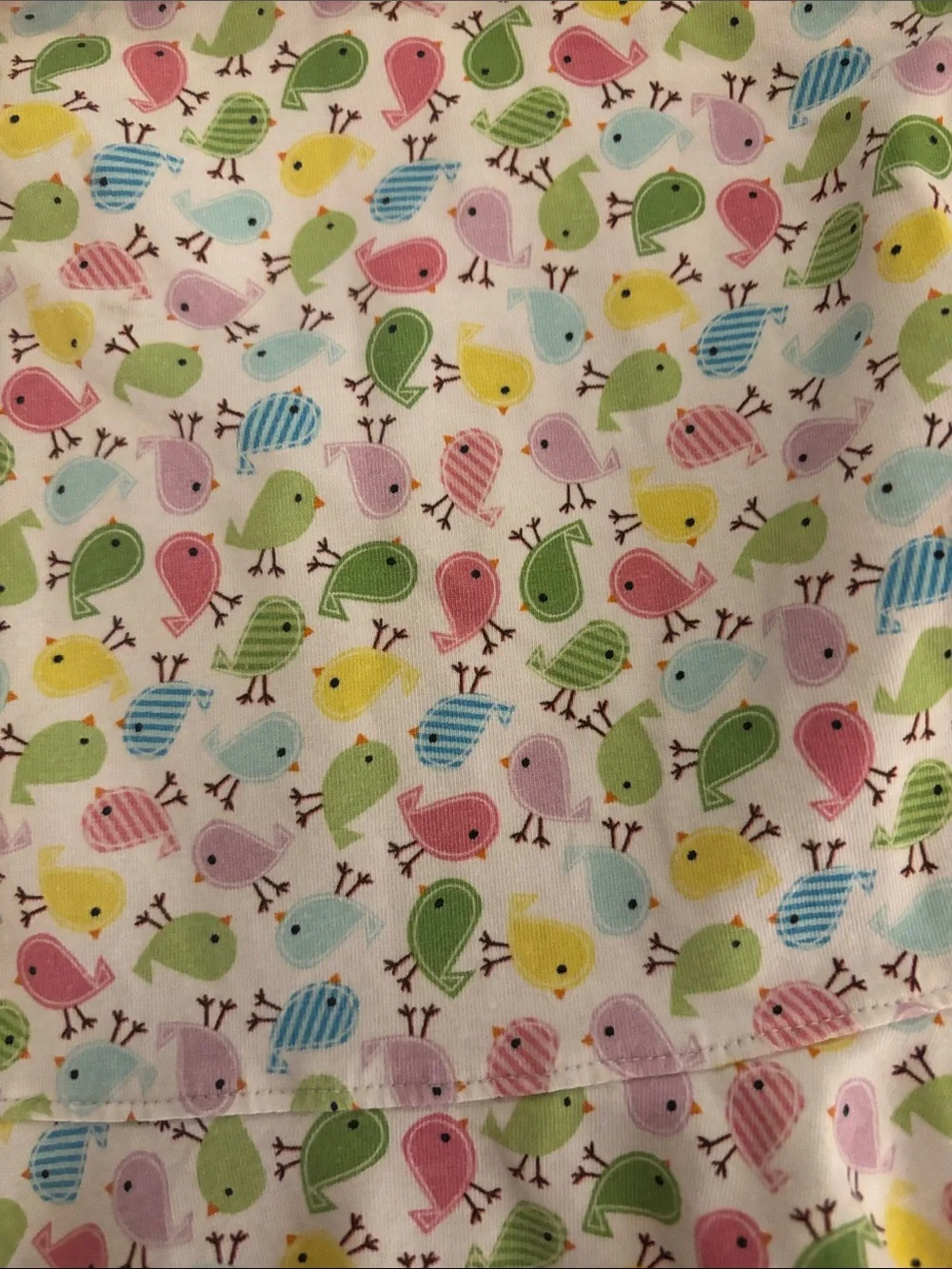 Toddler Girls Long Sleeve Bird Print Dress - White Multi NWOT Sz 2T
